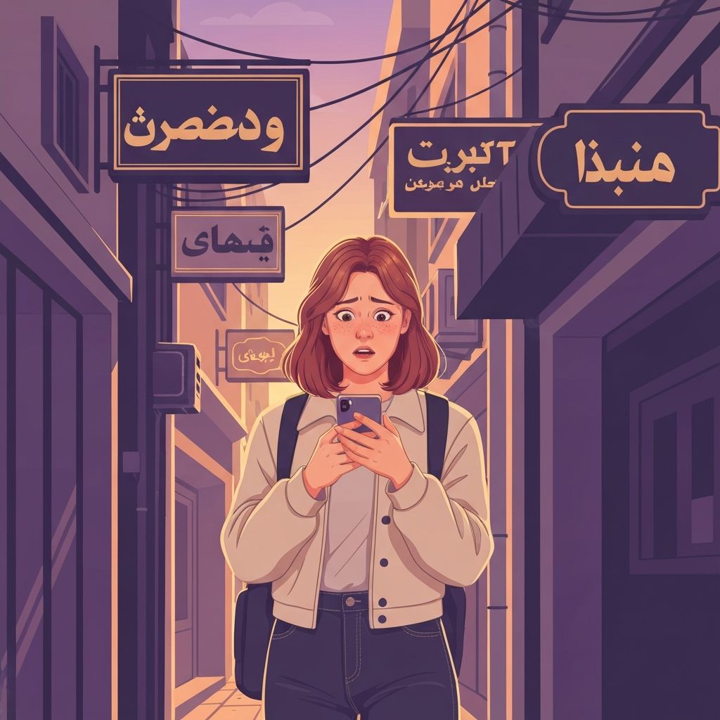 You're lost in an unfamiliar neighborhood after dark